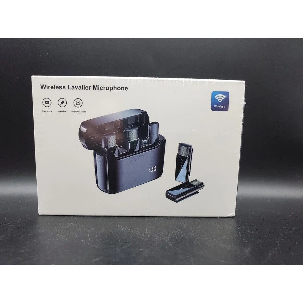 Lavalier Microphone Wireless Video Recording Noise Reduction For Android/iPhone